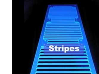 AC Ryan RadGrillz - Stripes 3x120 Acryl UVBlue, Blå