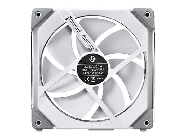 Lian Li UNI FAN SL140 - Lådfläkt - 140 mm - vit