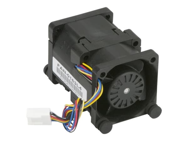 Supermicro FAN-0163L4, tuuletin, 4 cm, 20300 rpm, 23300 rpm, 69,4 dB, 34,8 kuutiometriä/min. musta