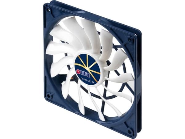 Titan TFD-12025H12ZP/KE(RB), Vifte, 12 cm, 210 RPM, 2100 RPM, Sort, Hvit