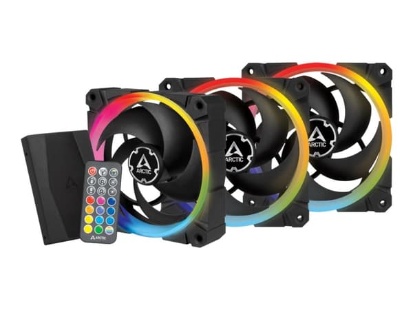 ARCTIC BioniX P120 A-RGB - Kabinettvifte - 120 mm (en pakke 3) Sort