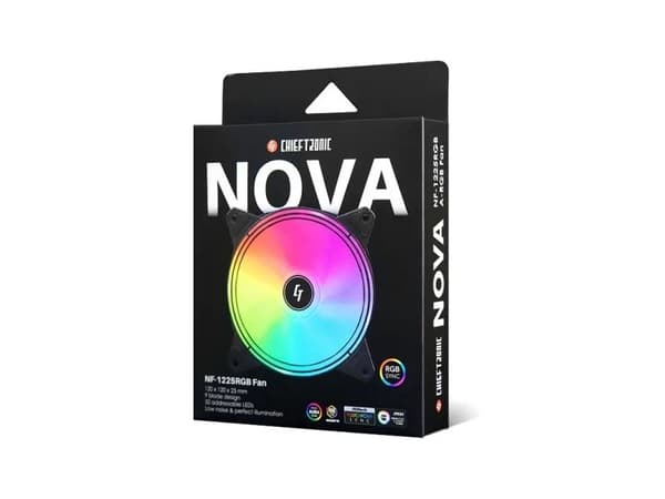 Chieftronic Nova NF-1225RGB - Kabinettvifte - 120 mm