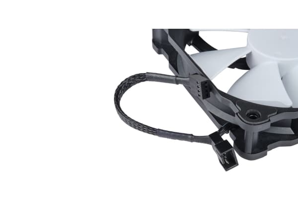 Phanteks PH-F120MP, Vifte, 12 cm, 500 RPM, 2200 RPM, 60,5 cfm, Sort, Hvit