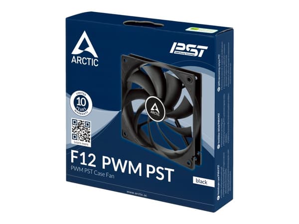 ARCTIC F12 PWM PST - Lådfläkt - 120 mm - svart Svart