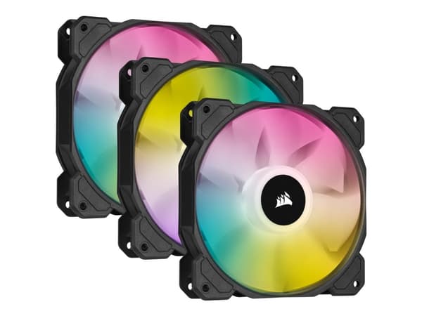 CORSAIR iCUE SP120 RGB ELITE - Kabinettvifte - 120 mm - hvit (en pakke 3) Hvit