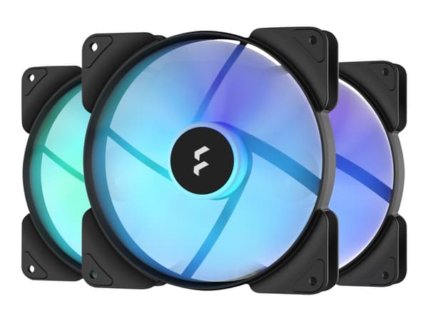 Fractal Design Aspect 14 RGB PWM - Lådfläkt - 140 mm - svart (paket om 3) Svart