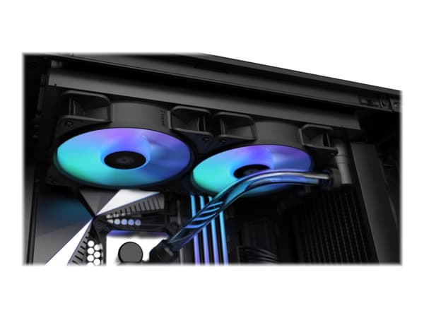 Fractal Design Aspect 12 RGB PWM - Insert tuulettimella - 120 mm - musta (3 kpl)
