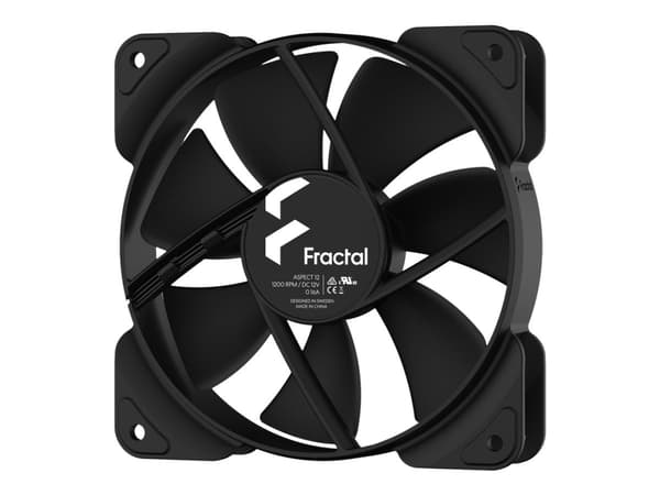 Fractal Design Aspect 12 - Lådfläkt - 120 mm - svart