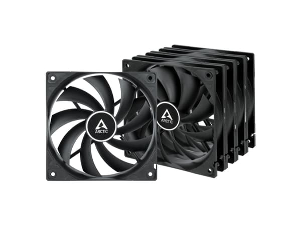 ARCTIC F12 Datorväska Fan 12 cm Svart 5 styck