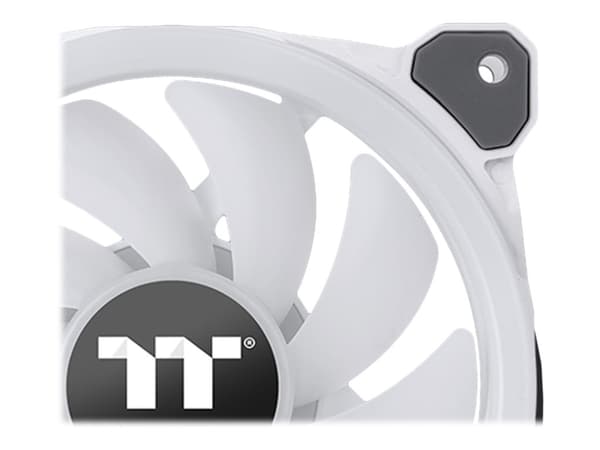 Thermaltake Riing Trio 12 - TT Premium Edition - kabinettvifte - 120 mm - hvit (en pakke 3)