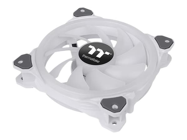 Thermaltake Riing Trio 12 - TT Premium Edition - kabinettvifte - 120 mm - hvit (en pakke 3) Hvit