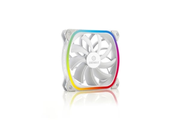 Enermax SquA RGB UCSQARGB12P-W-BP3 - Kabinettvifte - 120 mm - hvit
