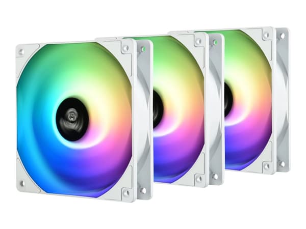 Enermax HF120 - Kabinettvifte - 120 mm - hvit (en pakke 3) Hvit