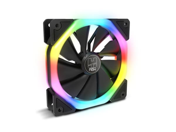 NOX Hummer S-Fan, Fan, 12 cm, 1100 RPM, Svart Svart