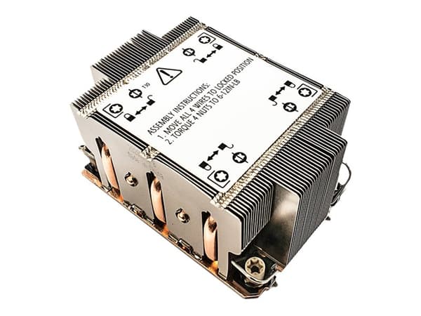 Inter-Tech N-8 - Processorkylare - passiv - (för: LGA4189) - ångkammare i koppar - 2U Gjuten aluminium, Koppar