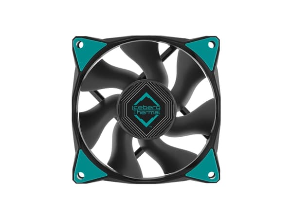 Iceberg Thermal IceGALE Xtra, Vifte, 8 cm, 800 RPM, 3000 RPM, 29 dB, 37 cfm Sort