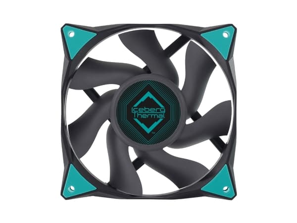Iceberg Thermal IceGALE, Vifte, 12 cm, 500 RPM, 1850 RPM, 35 dB, 76 cfm Sort