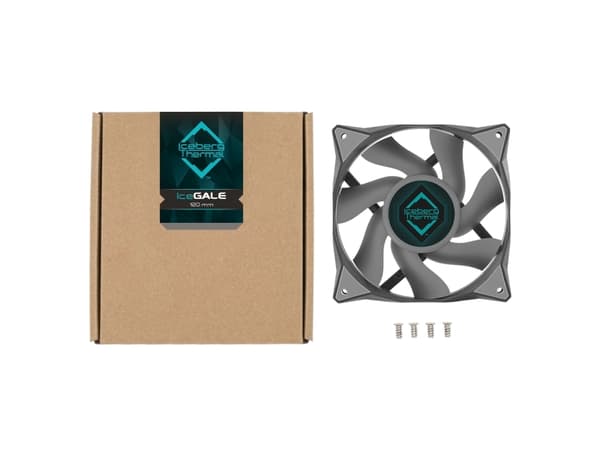 Iceberg Thermal IceGALE, Vifte, 12 cm, 500 RPM, 1850 RPM, 35 dB, 76 cfm