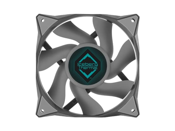 Iceberg Thermal IceGALE, Vifte, 12 cm, 500 RPM, 1850 RPM, 35 dB, 76 cfm Grå