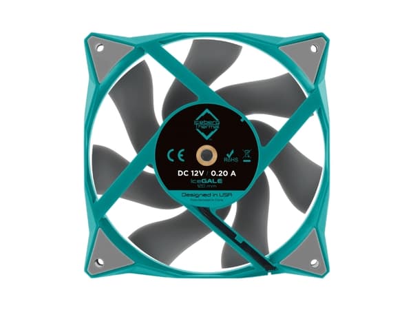 Iceberg Thermal IceGALE, Vifte, 12 cm, 500 RPM, 1850 RPM, 35 dB, 76 cfm