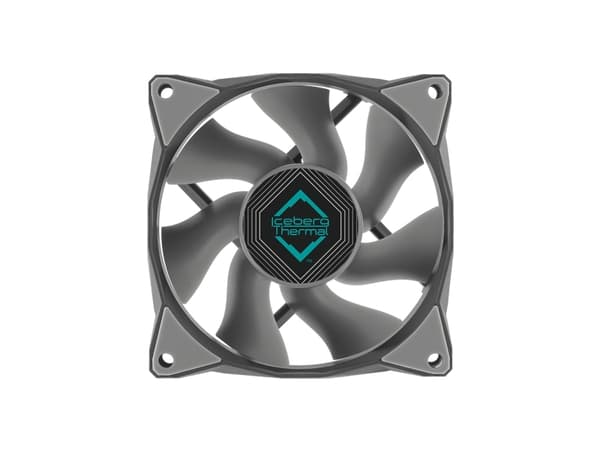 Iceberg Thermal IceGALE Xtra, Vifte, 8 cm, 800 RPM, 3000 RPM, 29 dB, 37 cfm Grå