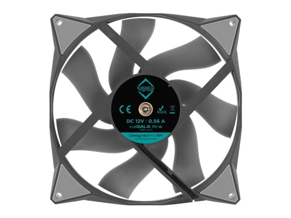 Iceberg Thermal IceGALE Xtra, Fan, 14 cm, 500 RPM, 2500 RPM, 47 dB, 169 cfm