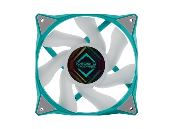 Iceberg Thermal IceGALE ARGB, Vifte, 12 cm, 500 RPM, 2200 RPM, 38 dB, 94 cfm Teal