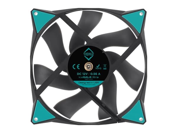 Iceberg Thermal IceGALE Xtra, Fan, 14 cm, 500 RPM, 2500 RPM, 47 dB, 169 cfm