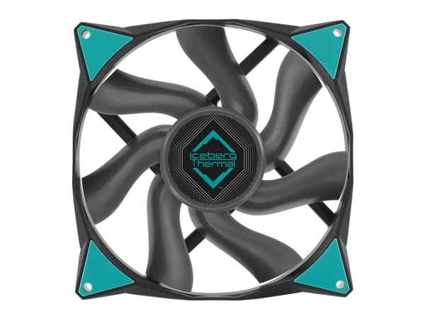 Iceberg Thermal IceGALE Xtra, Fan, 14 cm, 500 RPM, 2500 RPM, 47 dB, 169 cfm Svart