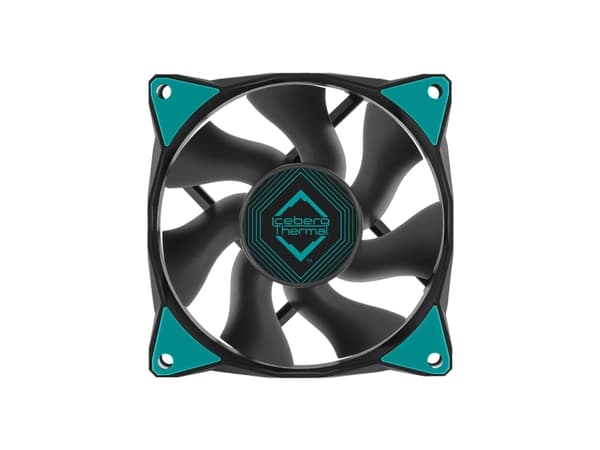 Iceberg Thermal IceGALE, Fan, 8 cm, 800 RPM, 2000 RPM, 26 dB, 29 cfm Svart