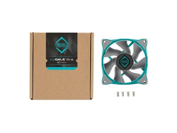 Iceberg Thermal IceGALE Xtra, Vifte, 8 cm, 800 RPM, 3000 RPM, 29 dB, 37 cfm