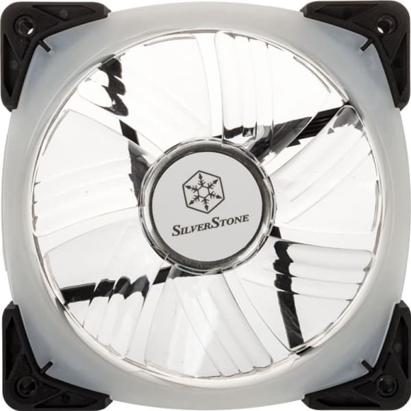SilverStone FW Series - Kabinettvifte - 120 mm - svart, gjennomsiktig