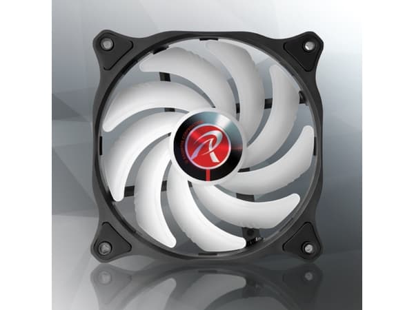 RAIJINTEK EOS 12 RBW ADD, Vifte, 12 cm, 800 RPM, 1800 RPM, Sort, Hvit