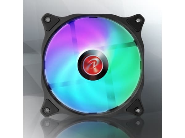RAIJINTEK EOS 12 RBW ADD, Vifte, 12 cm, 800 RPM, 1800 RPM, Sort, Hvit
