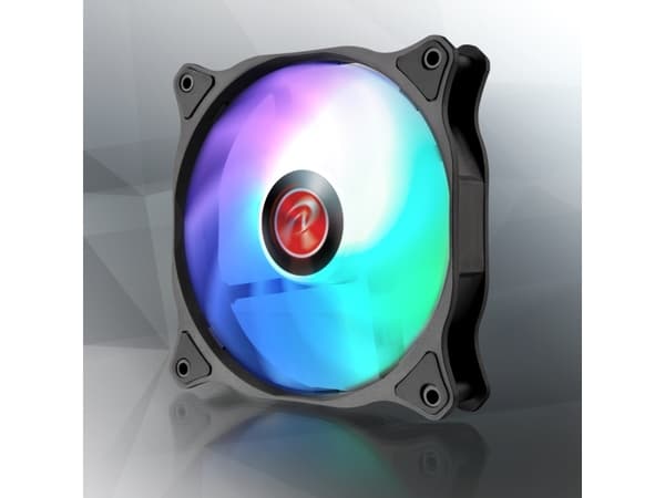 RAIJINTEK EOS 12 RBW ADD, Vifte, 12 cm, 800 RPM, 1800 RPM, Sort, Hvit