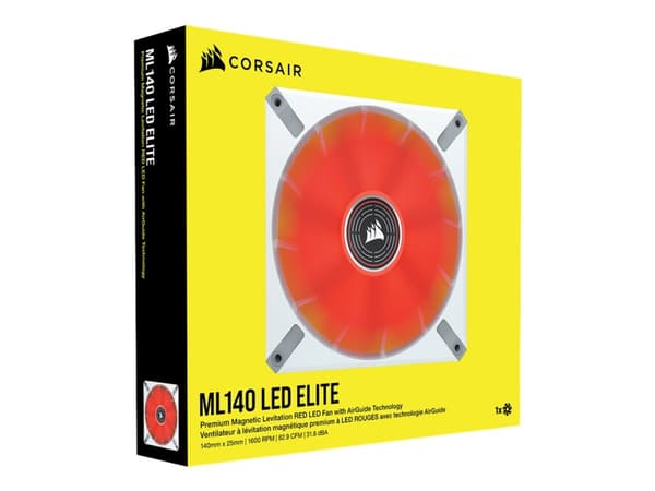 CORSAIR ML140 LED ELITE - Kabinettvifte - 140 mm - hvit