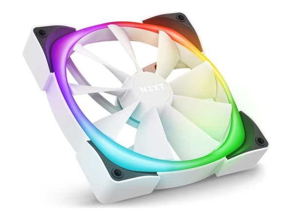 NZXT Aer RGB 2 - Kabinettevifte - 140 mm - 1500 rpm - 22dB - 91,19 kubikkfot / min - Hvit