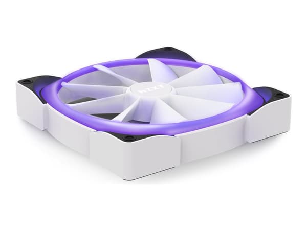 NZXT Aer RGB 2 - Kabinettevifte - 140 mm - 1500 rpm - 22dB - 91,19 kubikkfot / min - Hvit