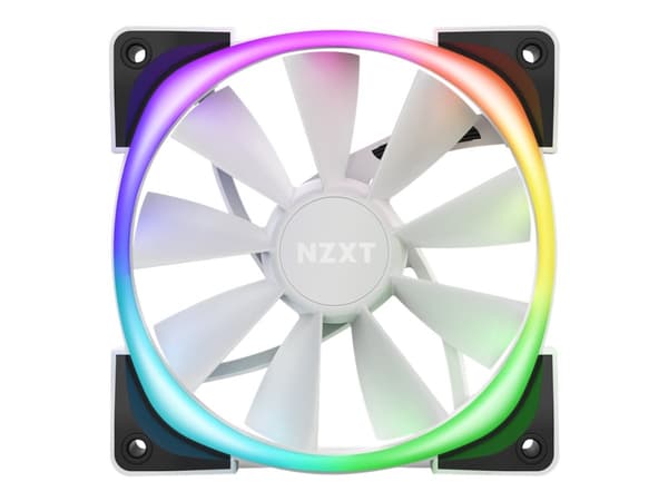 NZXT Aer RGB 2 - Kabinettevifte - 140 mm - 1500 rpm - 22dB - 91,19 kubikkfot / min - Hvit