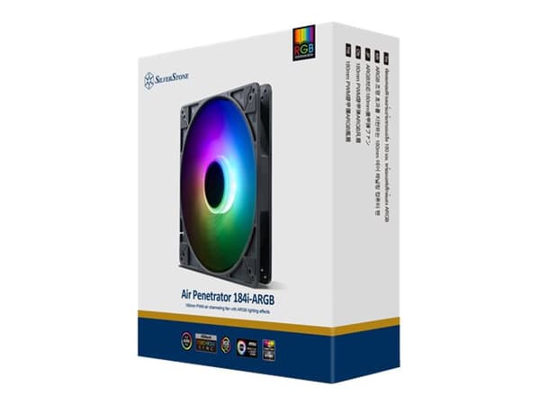 SilverStone Air Penetrator 184i ARGB - Lådfläkt - 180 mm - svart, genomskinlig