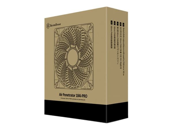 SilverStone Air Penetrator 184i PRO - Innsats med vifte - 180 mm - svart