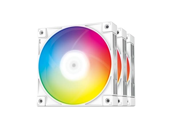 Deepcool FC120 WHITE - Lådfläkt - 120 mm - vit (paket om 3)