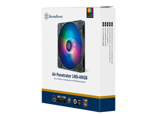 SilverStone Air Penetrator 140i ARGB - Kabinettvifte - 140 mm - svart, gjennomskinnelig