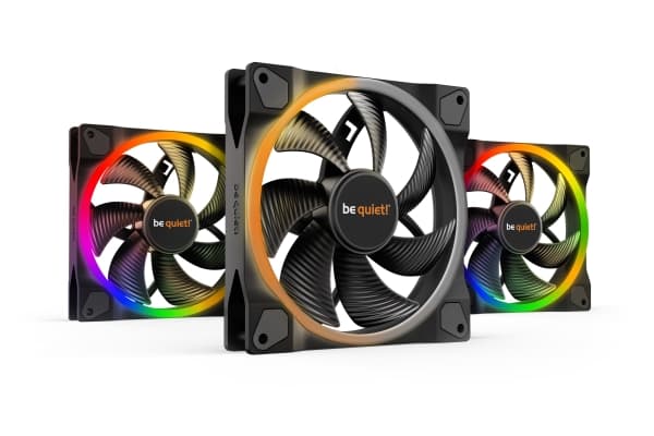 be quiet! Light Wings - Kabinettvifte - PWM - 140 mm - svart (en pakke 3) Sort