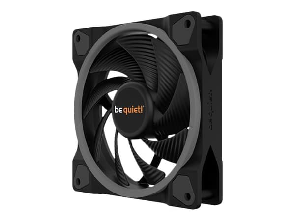 be quiet! Light Wings - Kabinettvifte - 120 mm - svart (en pakke 3)