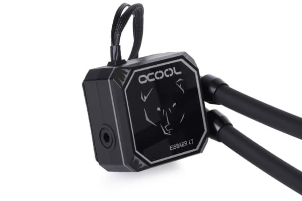 Alphacool Eisbaer Aurora LT240, Alt-i-ett væskekjøler, 12 cm, 104,49 m³/t, Sort