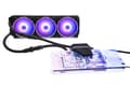 Pikkukuva 1 / 5: Alphacool Eiswolf 2 AIO, All-in-one-nesteenjäähdytin, 12 cm, 119,8 m³/h, Musta, Läpinäkyvä