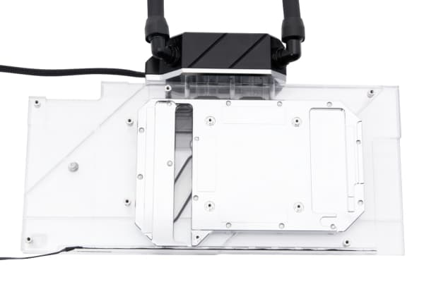 Alphacool Eiswolf 2 AIO, All-in-one-nesteenjäähdytin, 12 cm, 119,8 m³/h, Musta, Läpinäkyvä