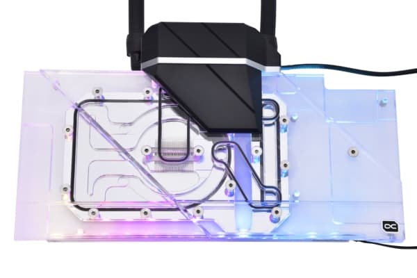 Alphacool Eiswolf 2 AIO, All-in-one-nesteenjäähdytin, 12 cm, 119,8 m³/h, Musta, Läpinäkyvä