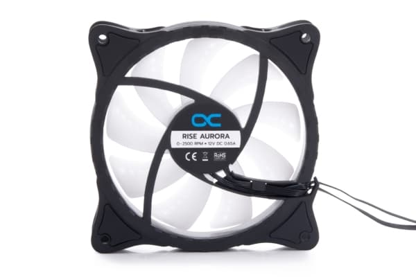 Alphacool Rise Aurora PWM-vifte - 120 mm, svart